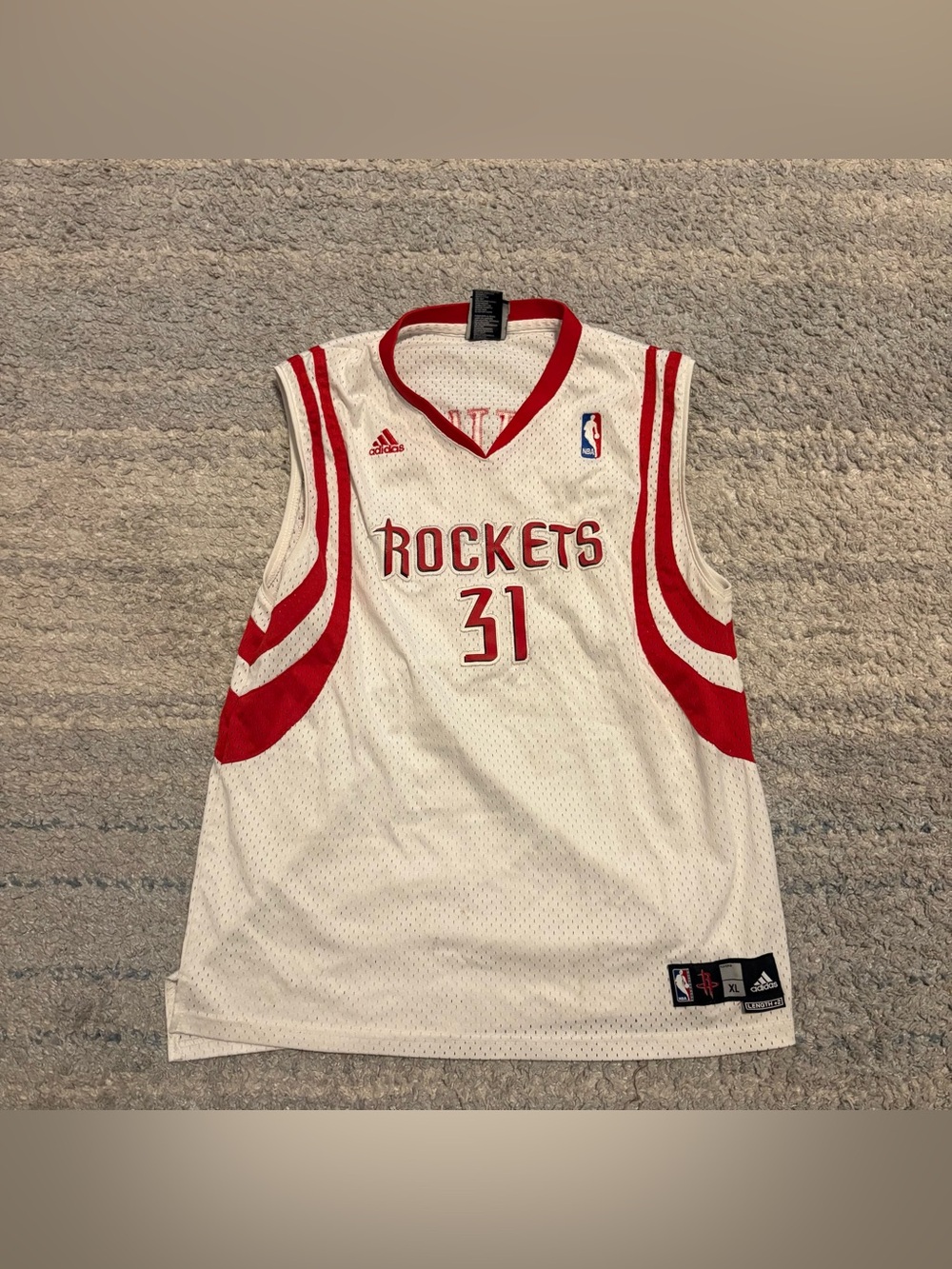 Adidas NBA Houston Rockets Shane Battier #31 White Jersey - Youth XL (18-20) / F